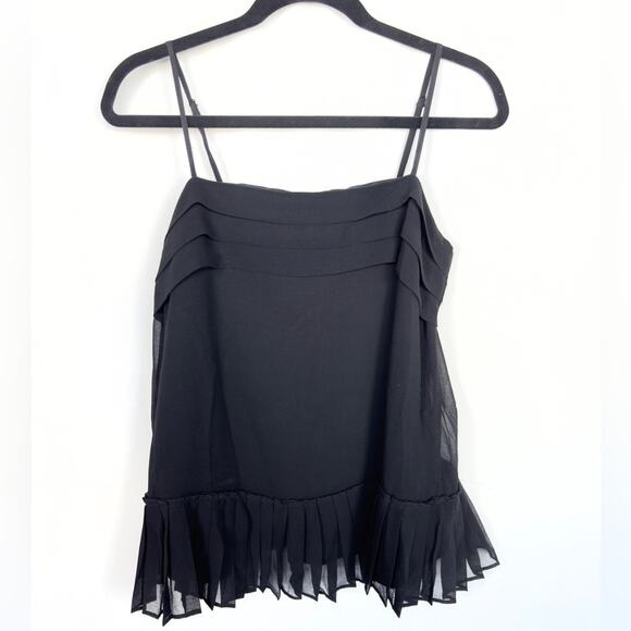 Banana Republic Women’s Pleated Chiffon Cami Black Size XS - Picture 5 of 10